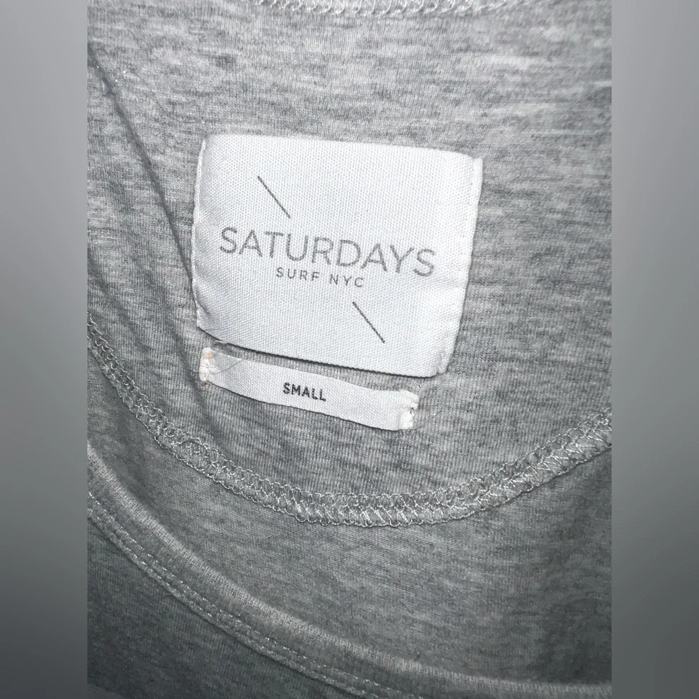 Saturdays New York City Stripe Gray‎ Man's Tee Small